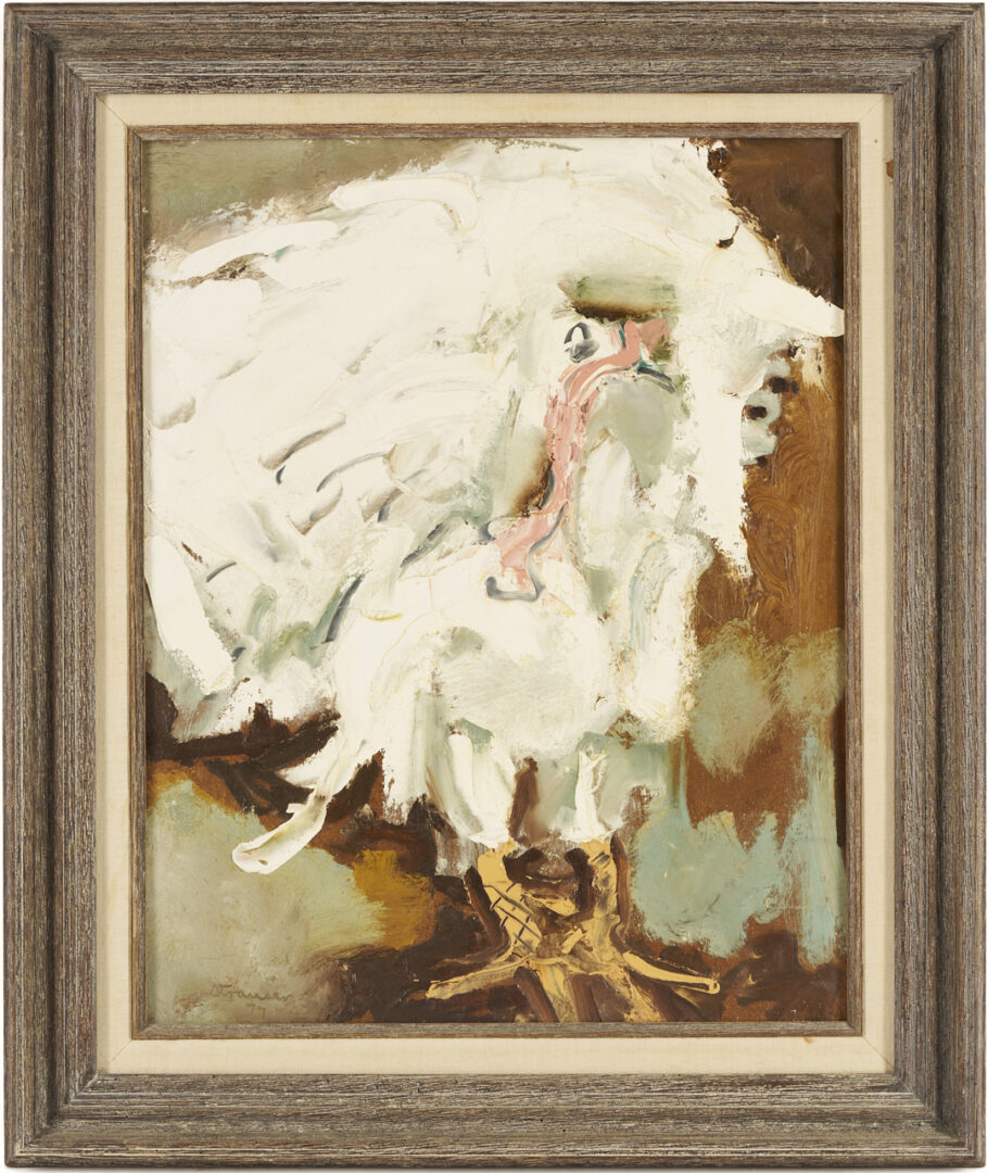 Lot 352: Sterling Strauser O/B, White Turkey