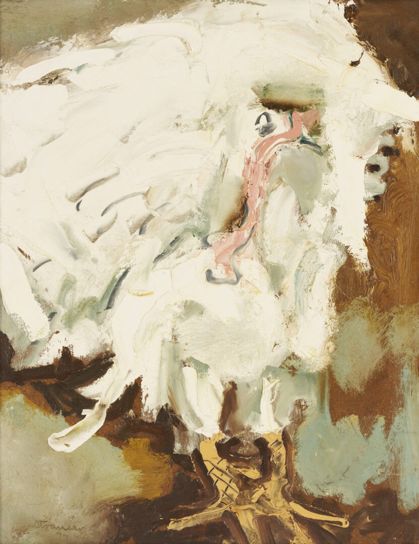 Lot 352: Sterling Strauser O/B, White Turkey