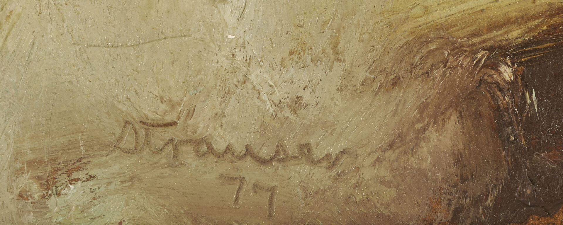 Lot 352: Sterling Strauser O/B, White Turkey