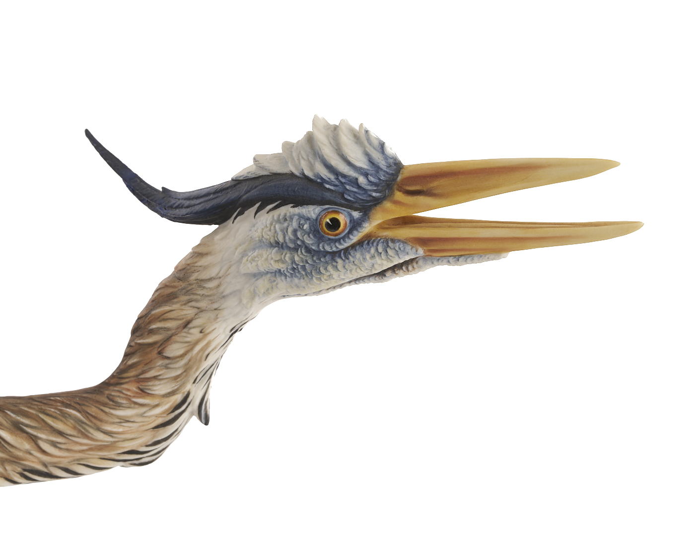 Lot 353: Hutschenreuther Heron Porcelain Sculpture, ‘The Challenge’