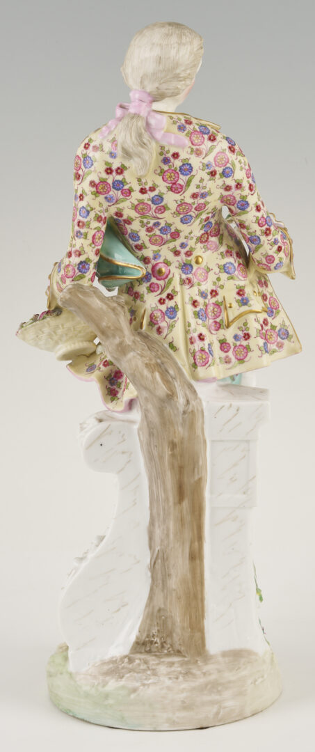 Lot 354: Pr. Large Meissen Standing Figures, Gardener & Lady