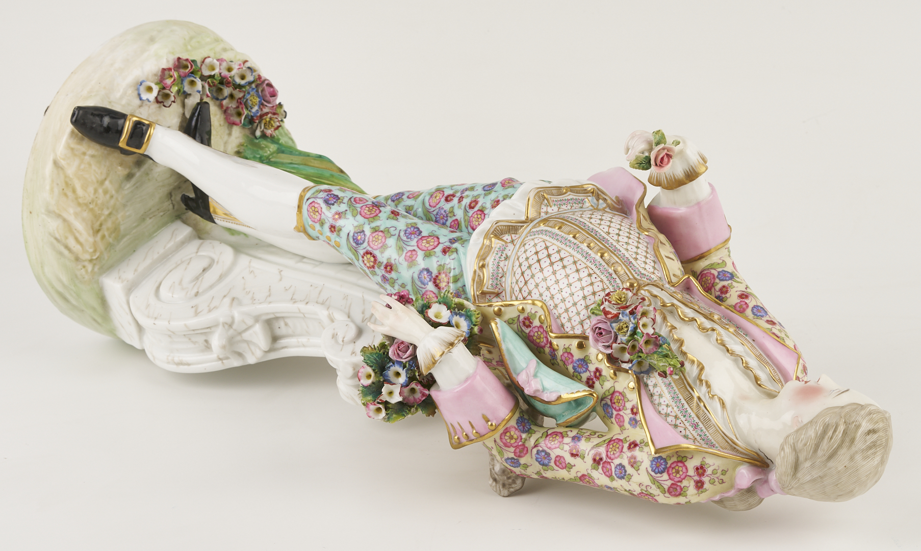 Lot 354: Pr. Large Meissen Standing Figures, Gardener & Lady