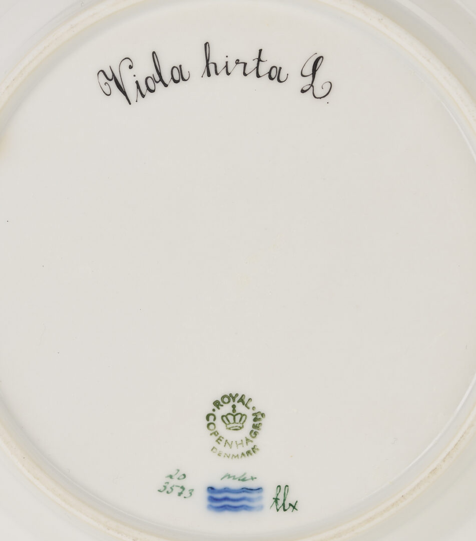 Lot 358: 13 Pieces of Royal Copenhagen Flora Danica Porcelain Dinnerware