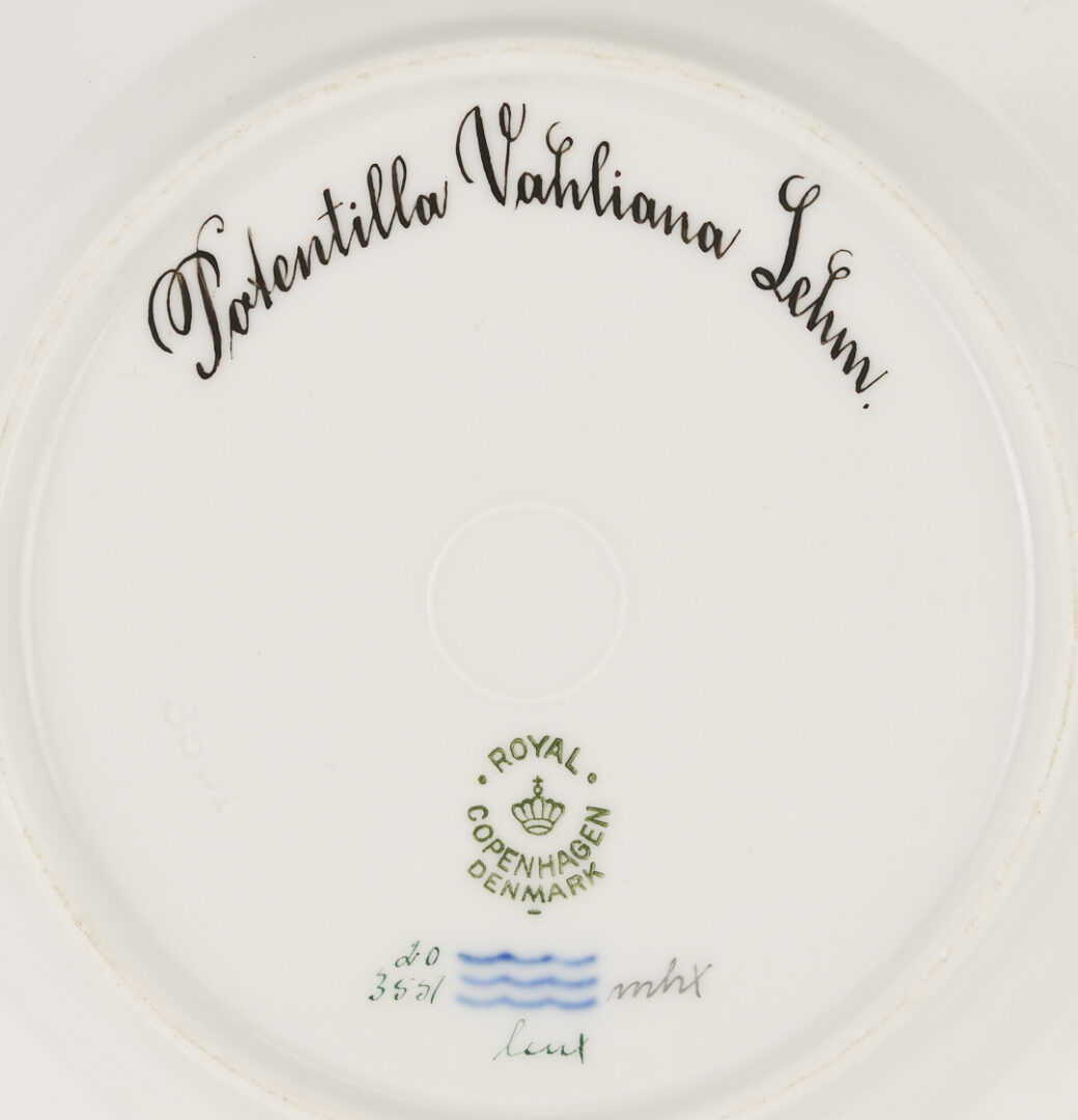 Lot 358: 13 Pieces of Royal Copenhagen Flora Danica Porcelain Dinnerware