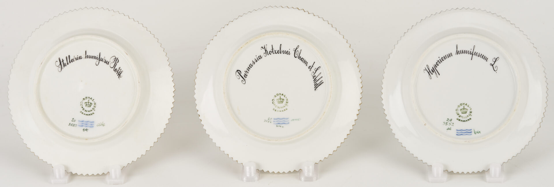 Lot 358: 13 Pieces of Royal Copenhagen Flora Danica Porcelain Dinnerware