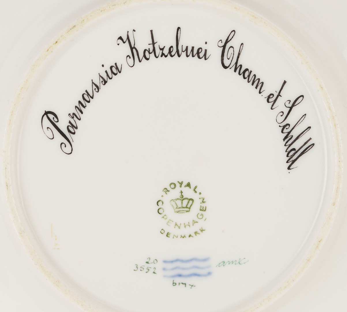 Lot 358: 13 Pieces of Royal Copenhagen Flora Danica Porcelain Dinnerware