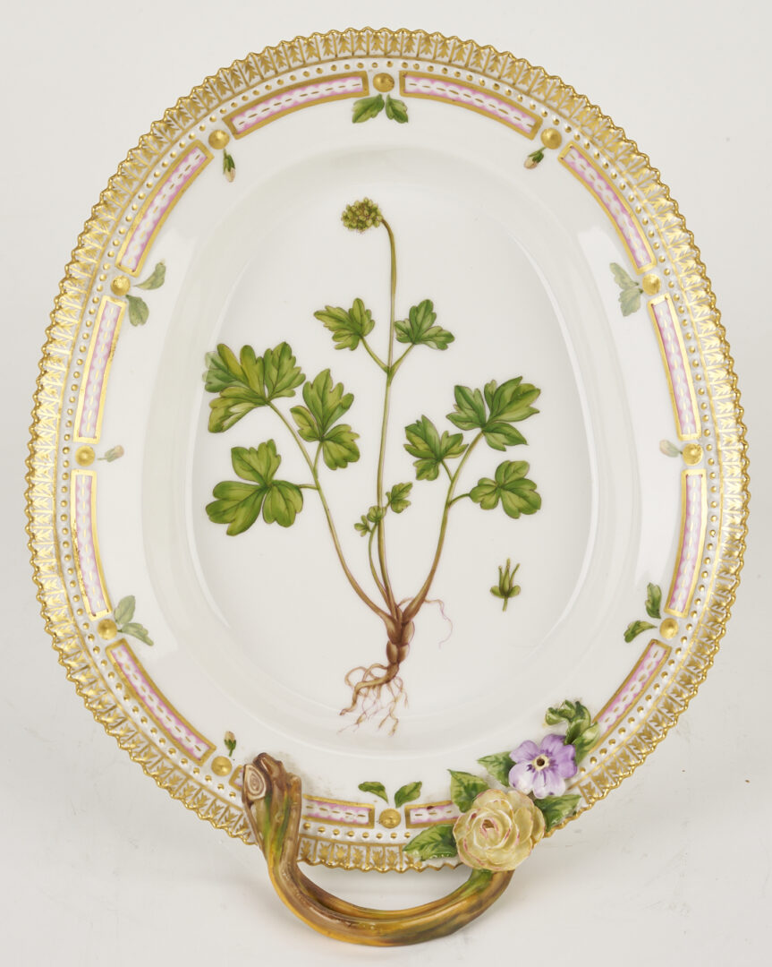 Lot 360: 2 Royal Copenhagen Flora Danica Porcelain Serving Pieces