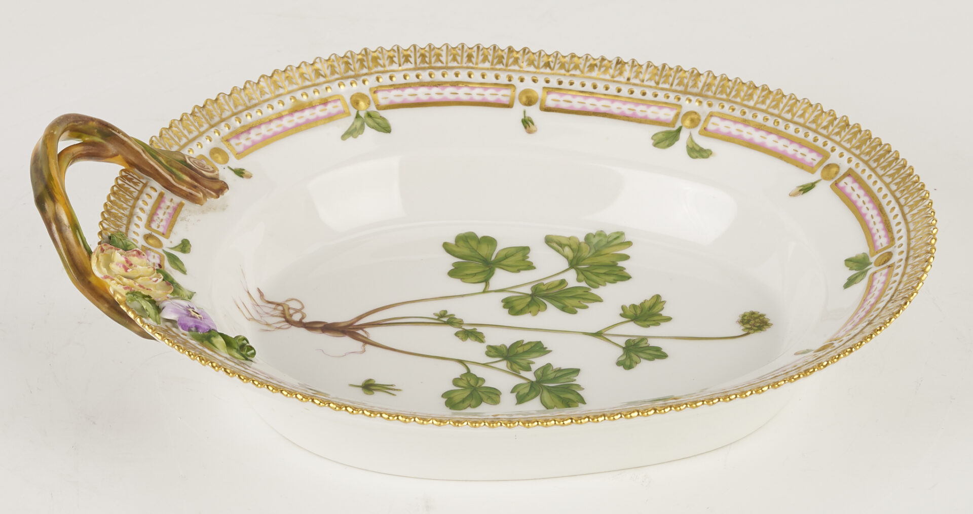 Lot 360: 2 Royal Copenhagen Flora Danica Porcelain Serving Pieces