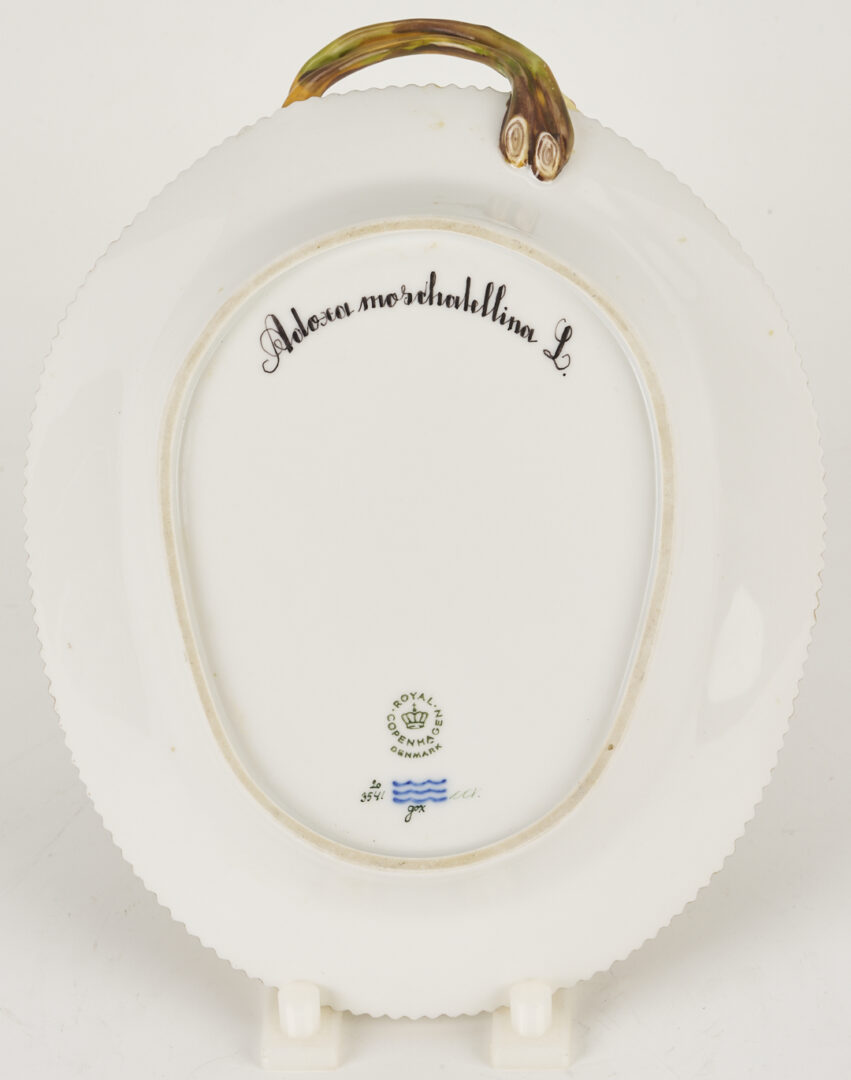 Lot 360: 2 Royal Copenhagen Flora Danica Porcelain Serving Pieces