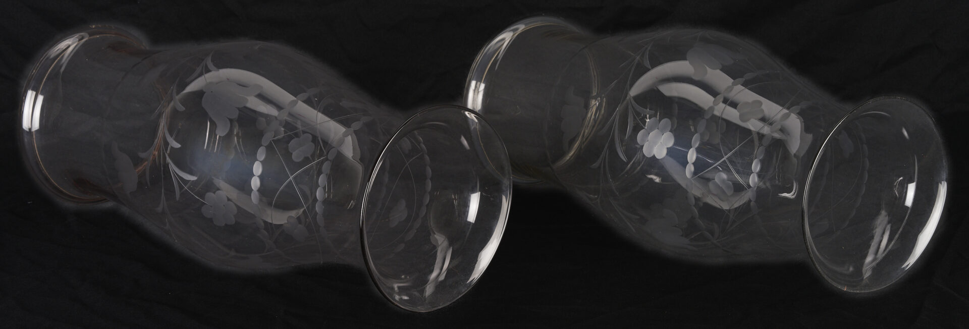 Lot 365: Pair Glass Hurricane Shades