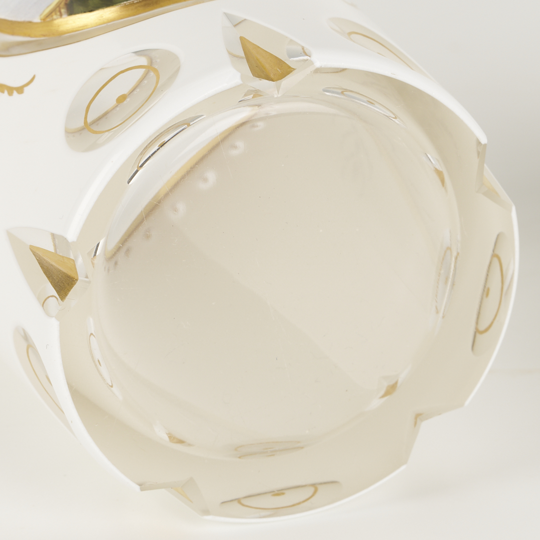 Lot 366: Two Cased Glass Napoleon Portrait Cups