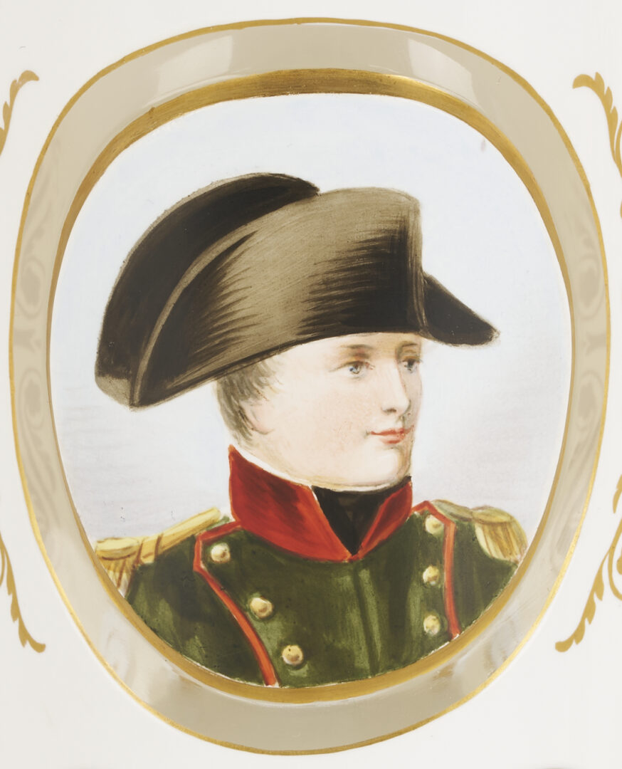 Lot 366: Two Cased Glass Napoleon Portrait Cups