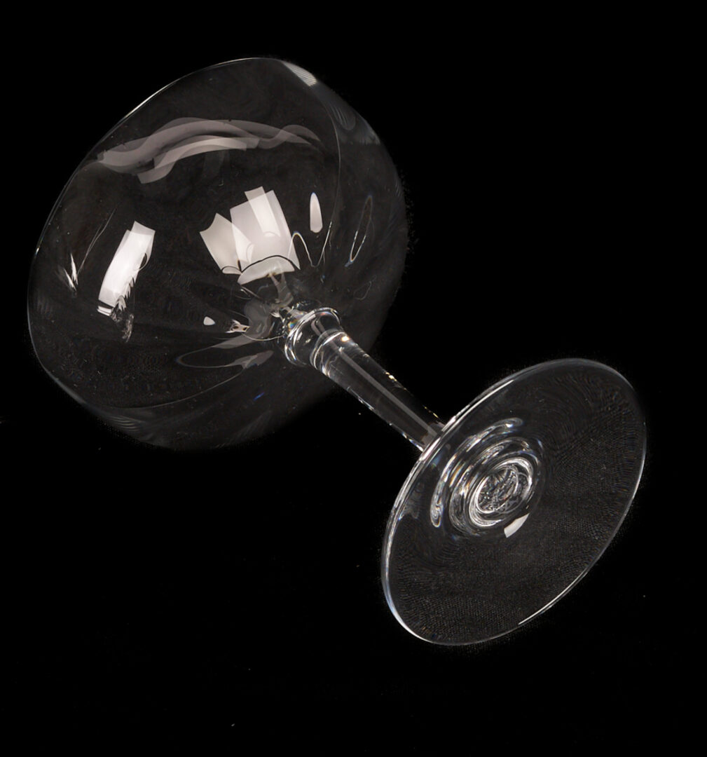 Lot 368: 29 Pcs. Baccarat Stemware, Montaigne Optic Pattern