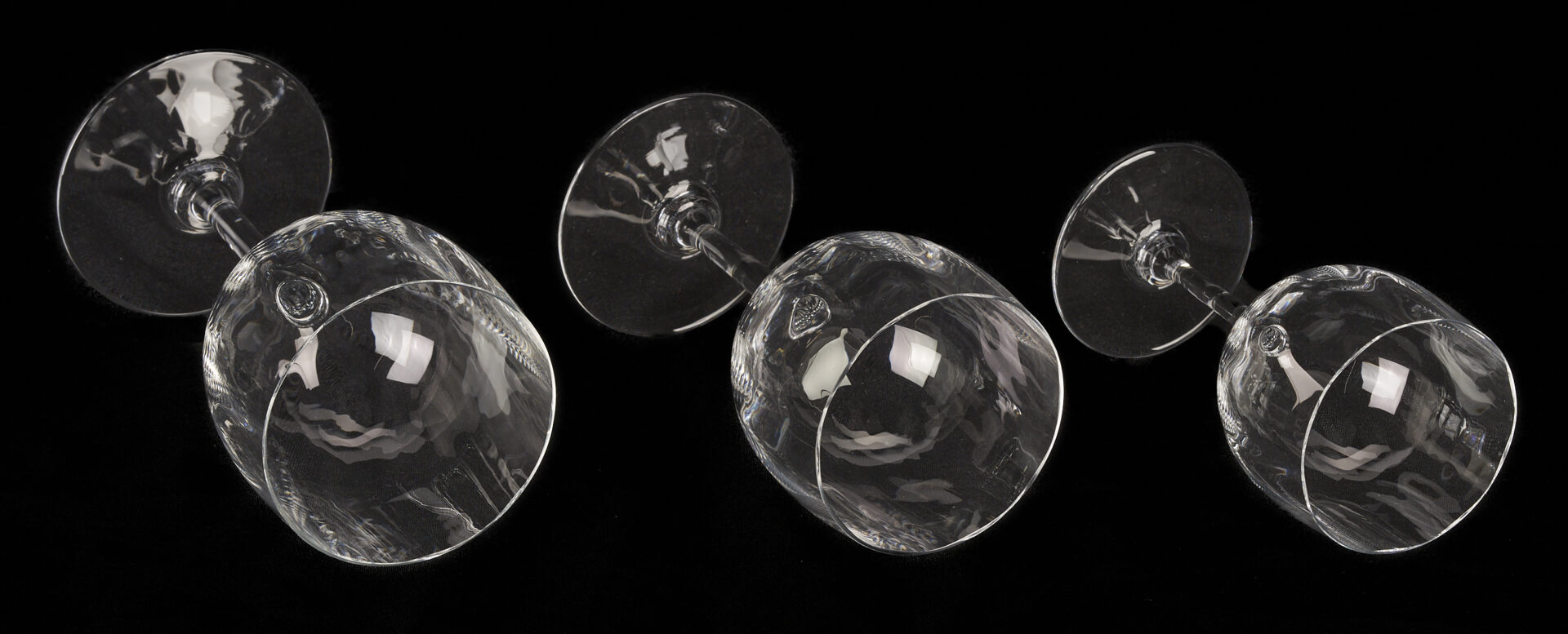 Lot 368: 29 Pcs. Baccarat Stemware, Montaigne Optic Pattern