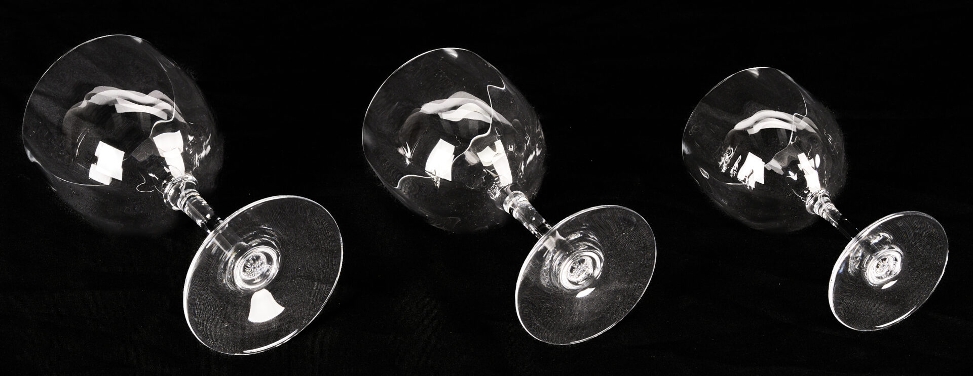 Lot 368: 29 Pcs. Baccarat Stemware, Montaigne Optic Pattern