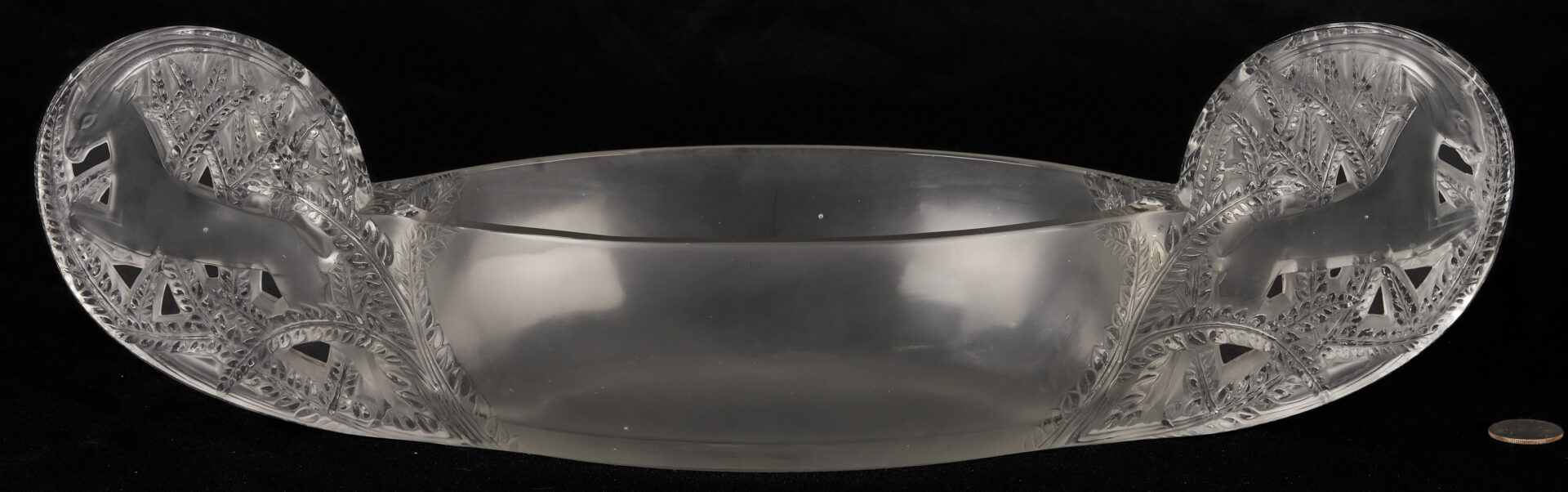 Lot 371: R. Lalique Saint-Hubert Jardiniere, No. 3461