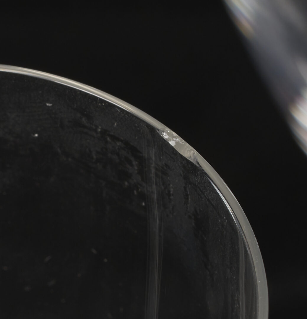 Lot 372: 34 pcs Lalique Phalsbourg Crystal Stemware