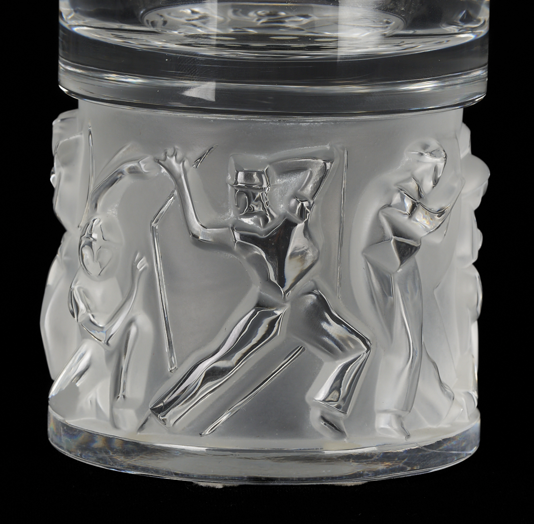 Lot 375: Lalique Jazzy Vase w/ Flared Rim