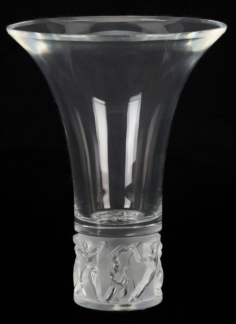 Lot 375: Lalique Jazzy Vase w/ Flared Rim