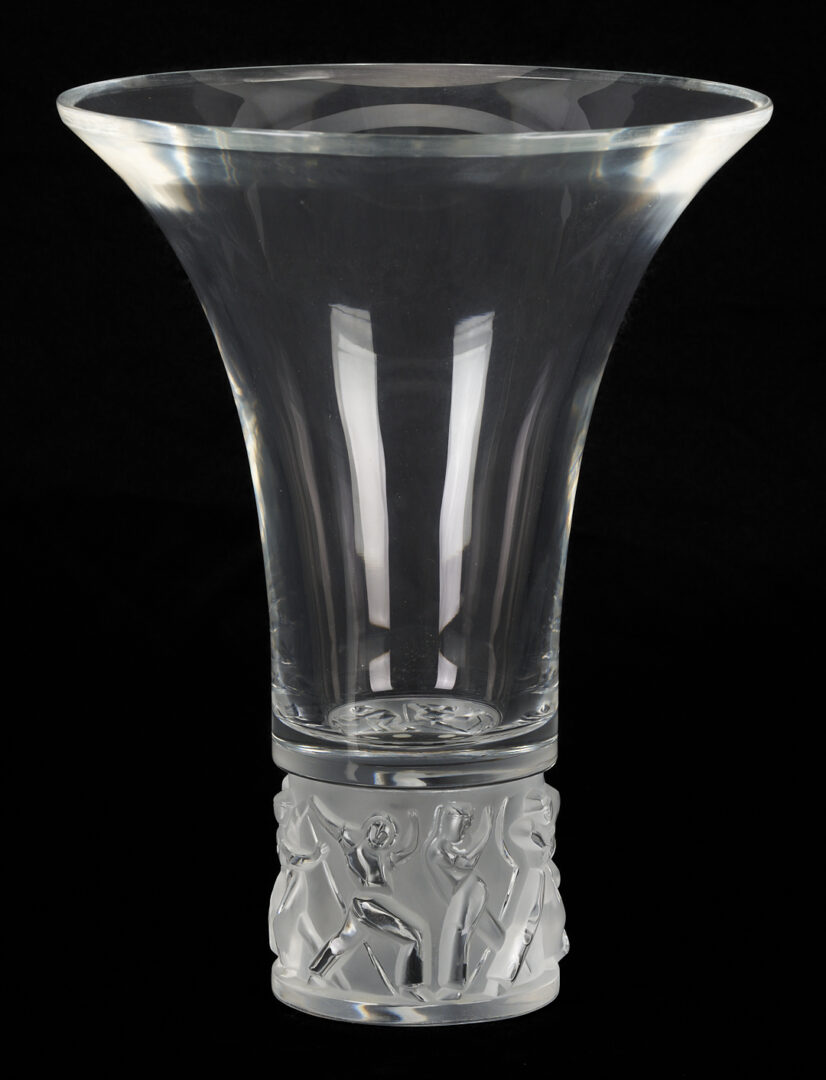 Lot 375: Lalique Jazzy Vase w/ Flared Rim