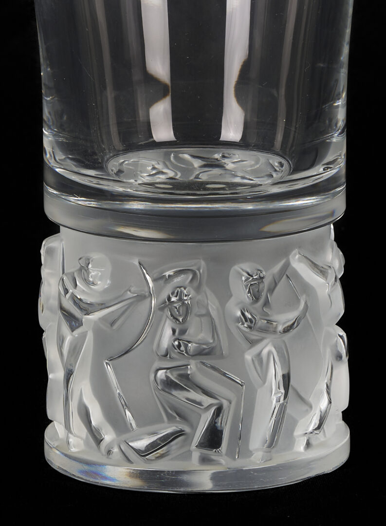 Lot 375: Lalique Jazzy Vase w/ Flared Rim