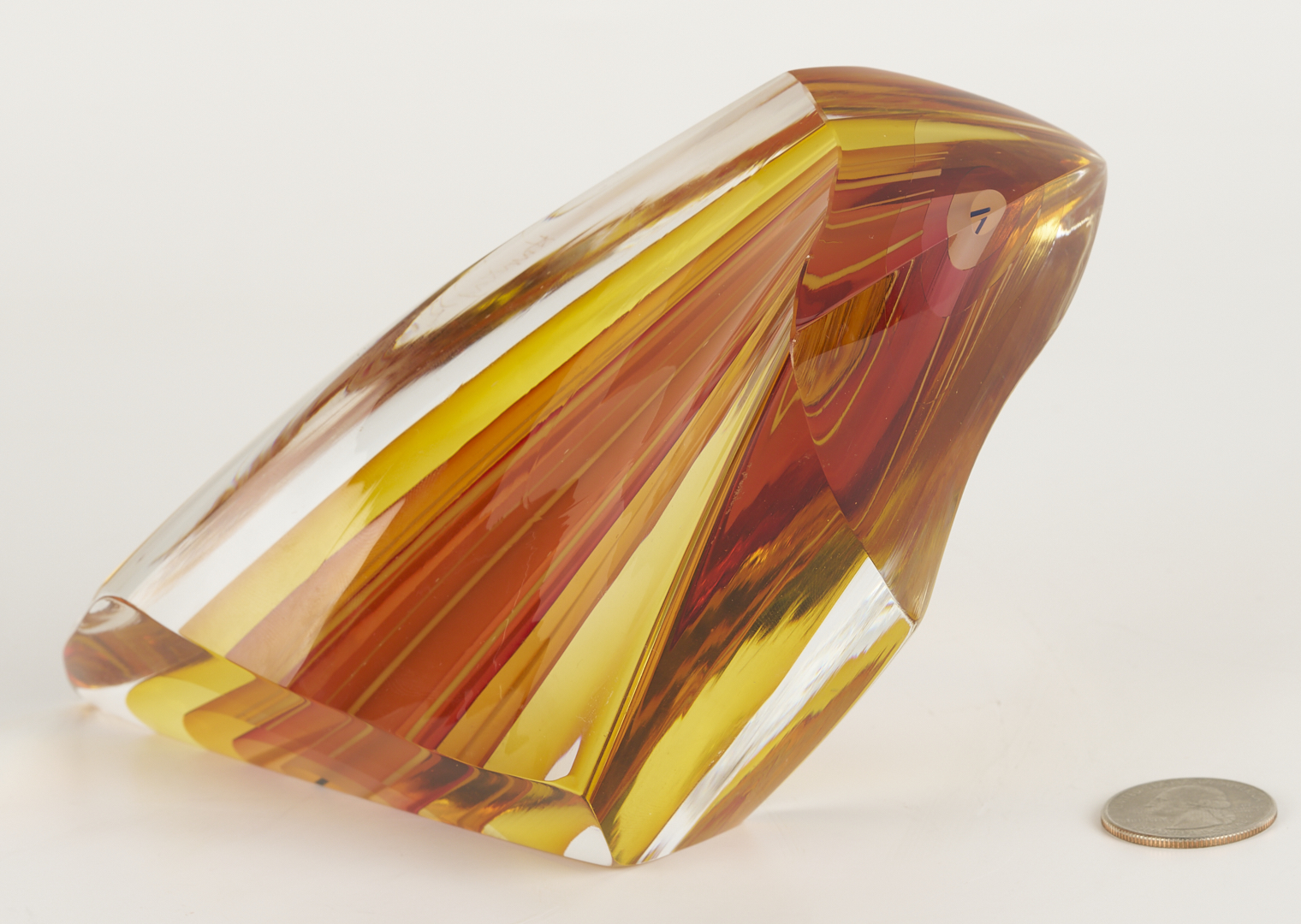 Lot 377: Harvey Littleton Art Glass Sculpture