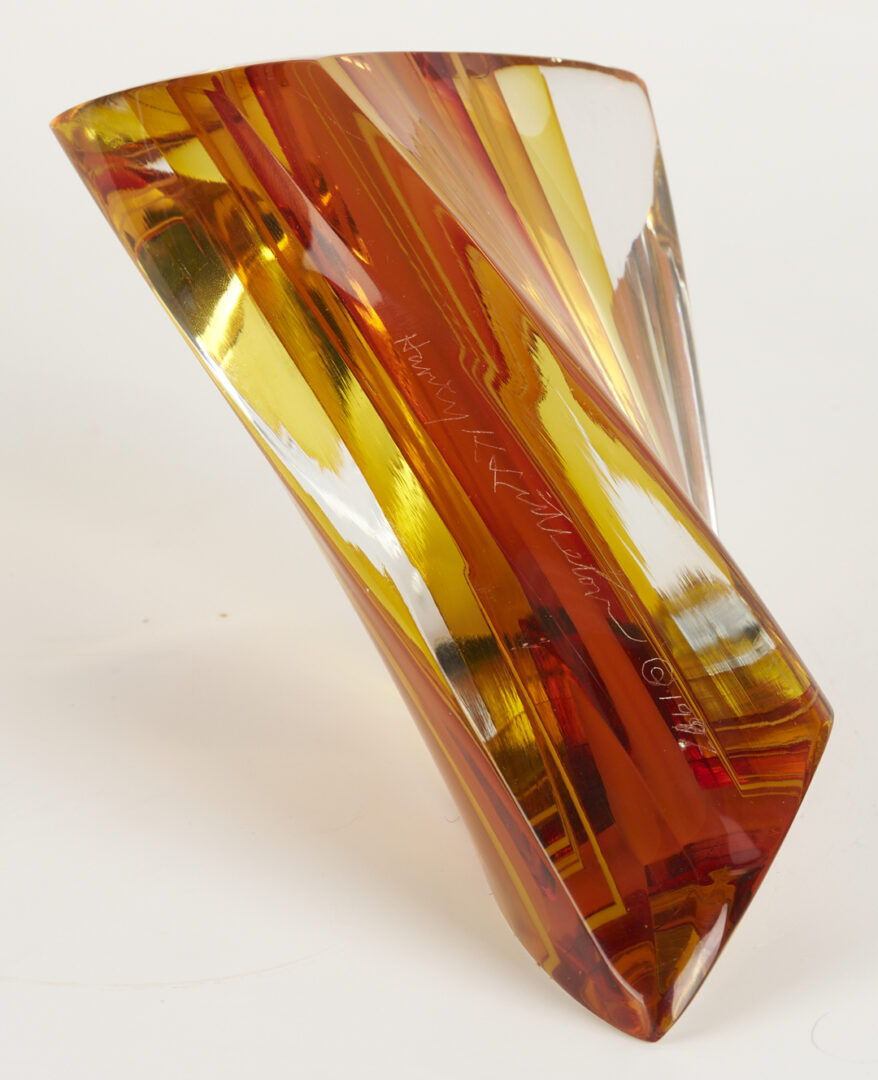 Lot 377: Harvey Littleton Art Glass Sculpture
