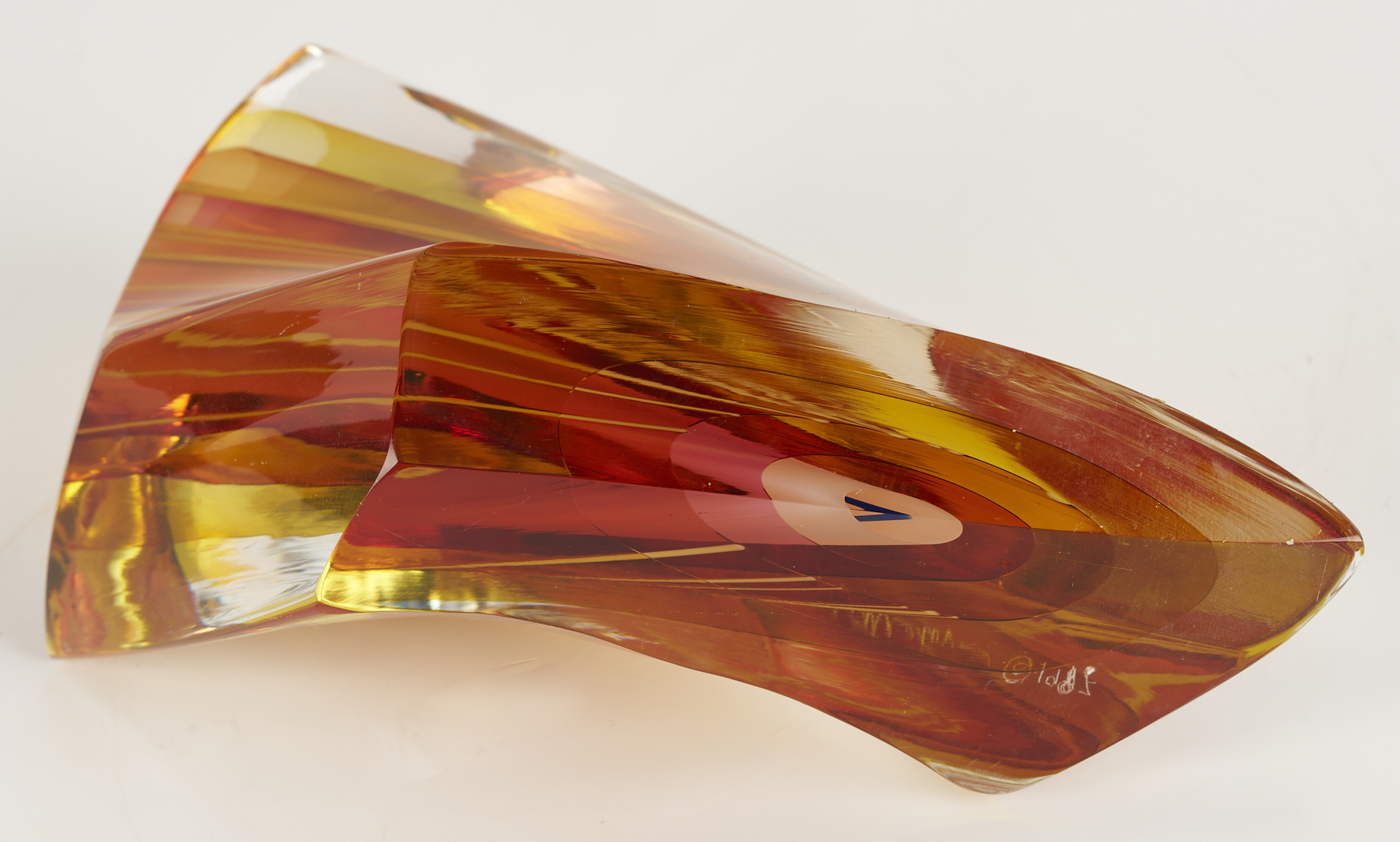 Lot 377: Harvey Littleton Art Glass Sculpture