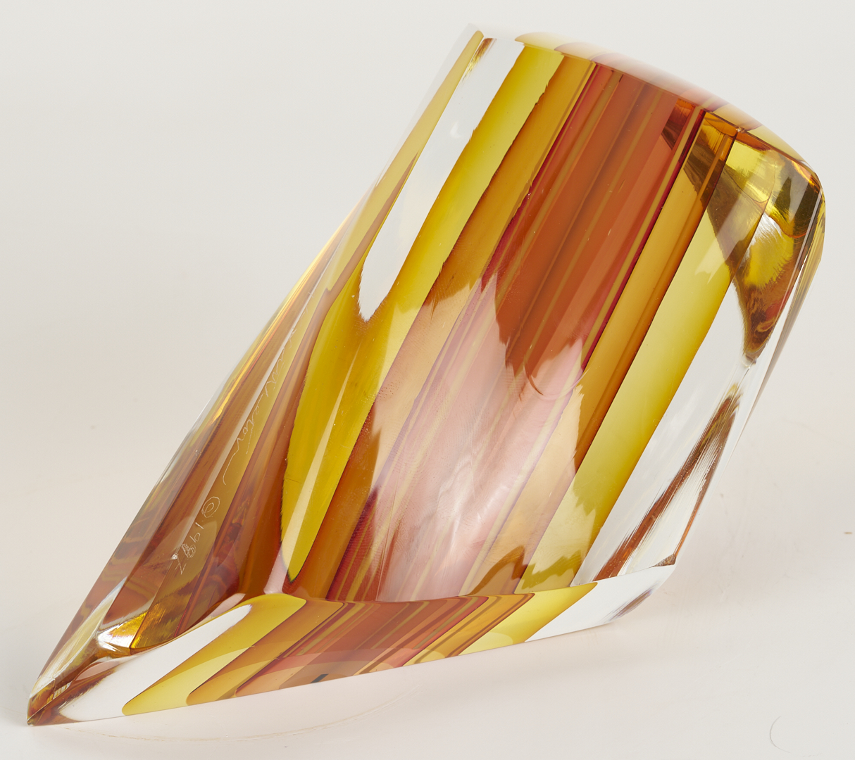 Lot 377: Harvey Littleton Art Glass Sculpture