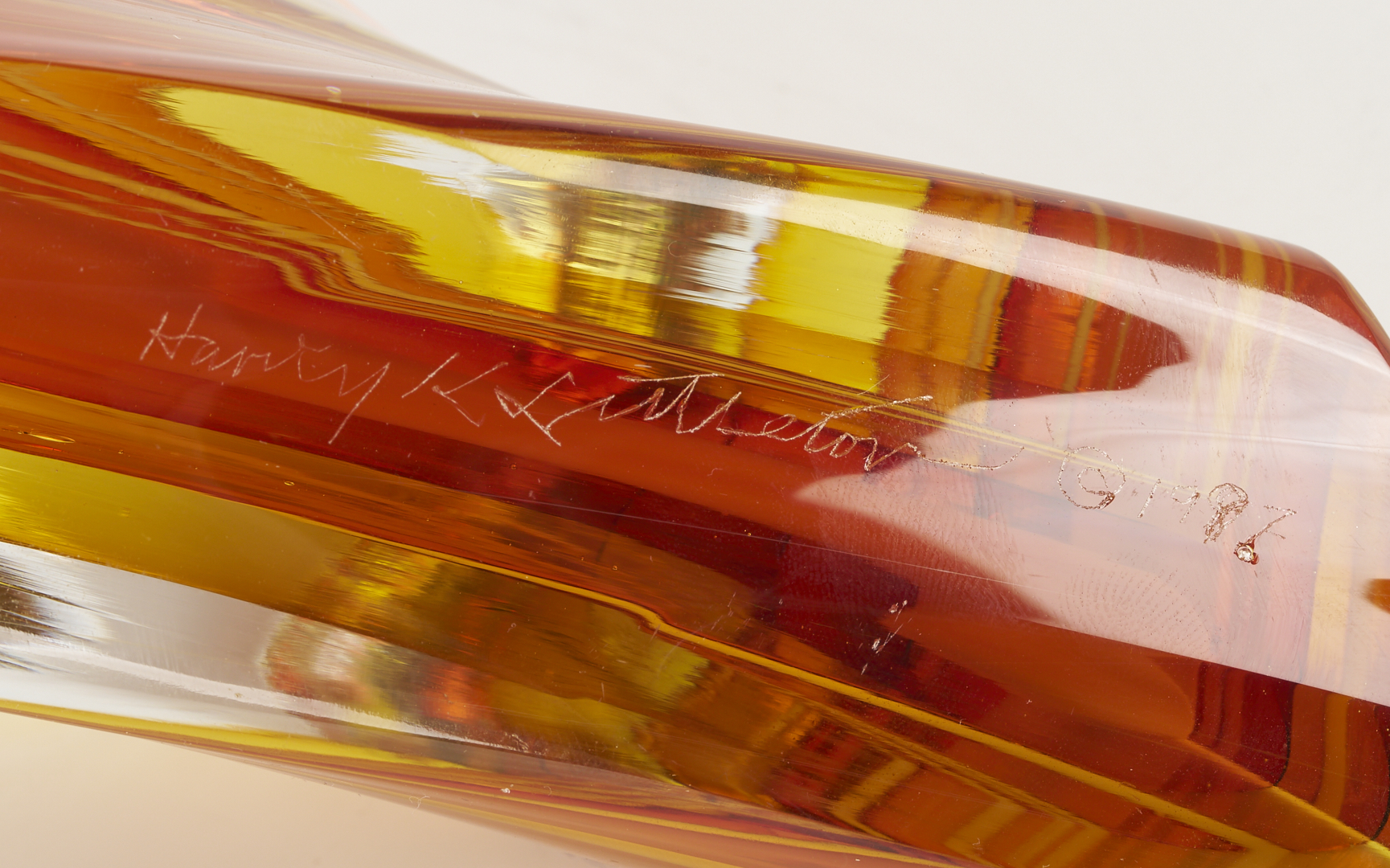 Lot 377: Harvey Littleton Art Glass Sculpture