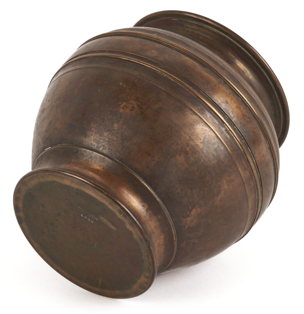 Lot 382: Tiffany Studios Bronze Vase or Urn