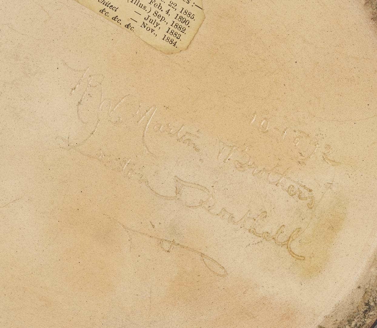 Lot 385: Martin Brothers Stoneware Two Handled Loving Cup, 1892