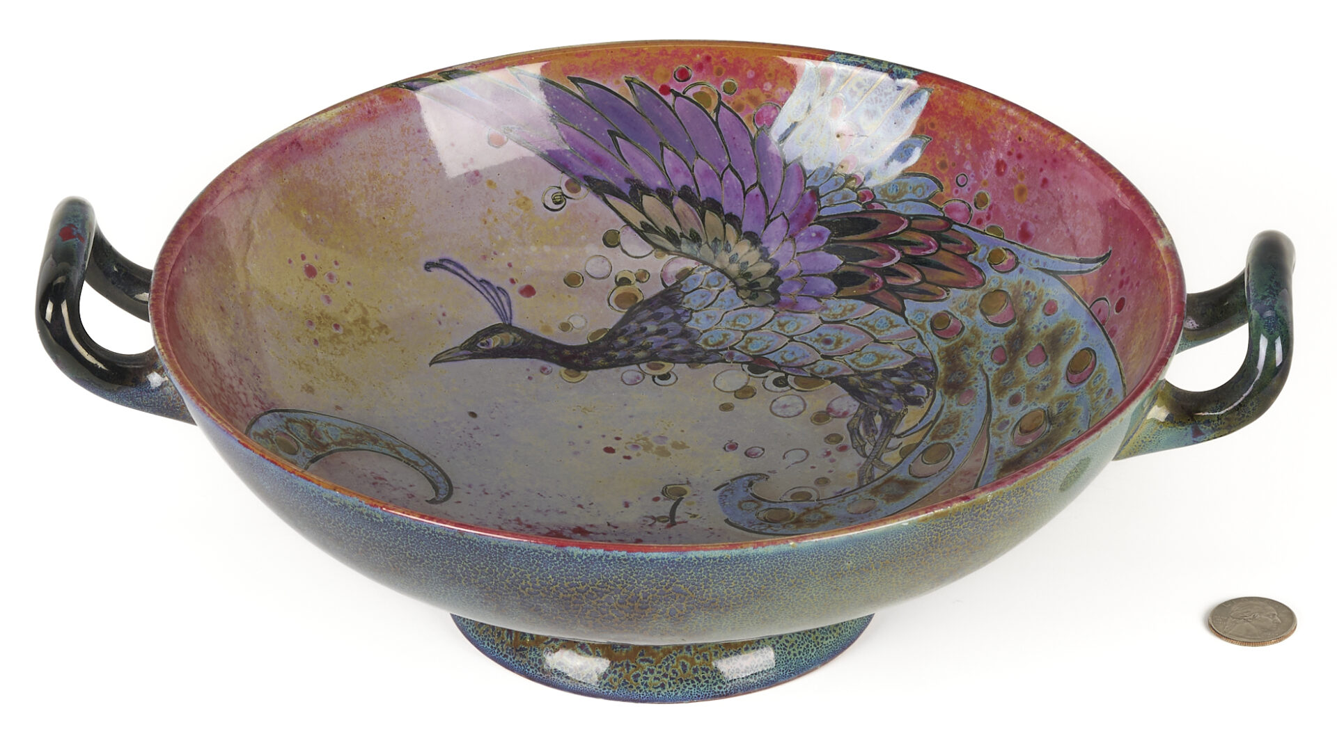 Lot 386: Royal Doulton “Sung” Flambe Glaze Bowl