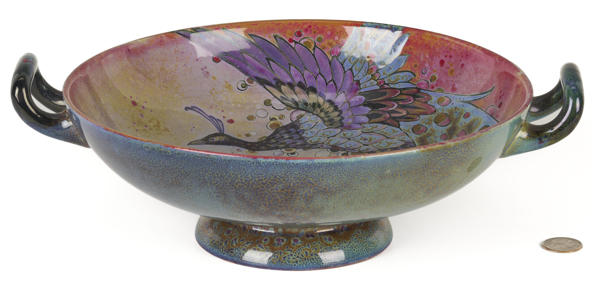 Lot 386: Royal Doulton “Sung” Flambe Glaze Bowl