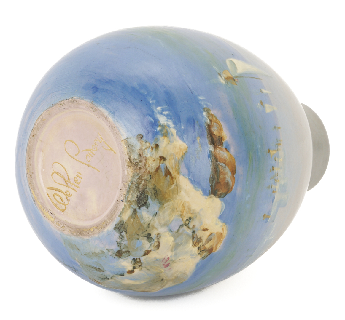 Lot 387: Weller Scenic Art Pottery Vase, Sarah McLaughlin