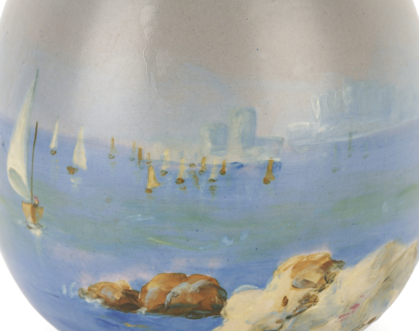 Lot 387: Weller Scenic Art Pottery Vase, Sarah McLaughlin