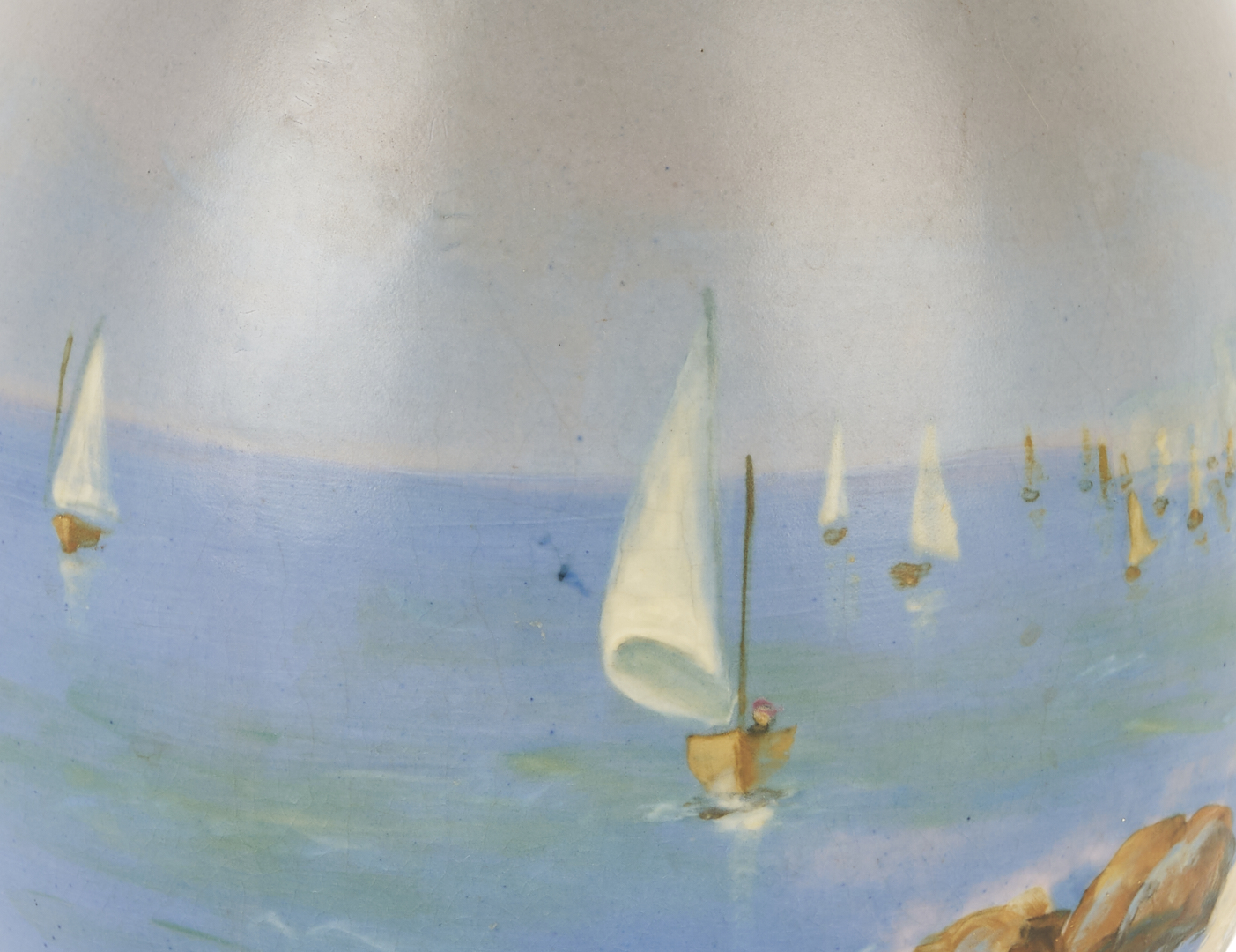 Lot 387: Weller Scenic Art Pottery Vase, Sarah McLaughlin