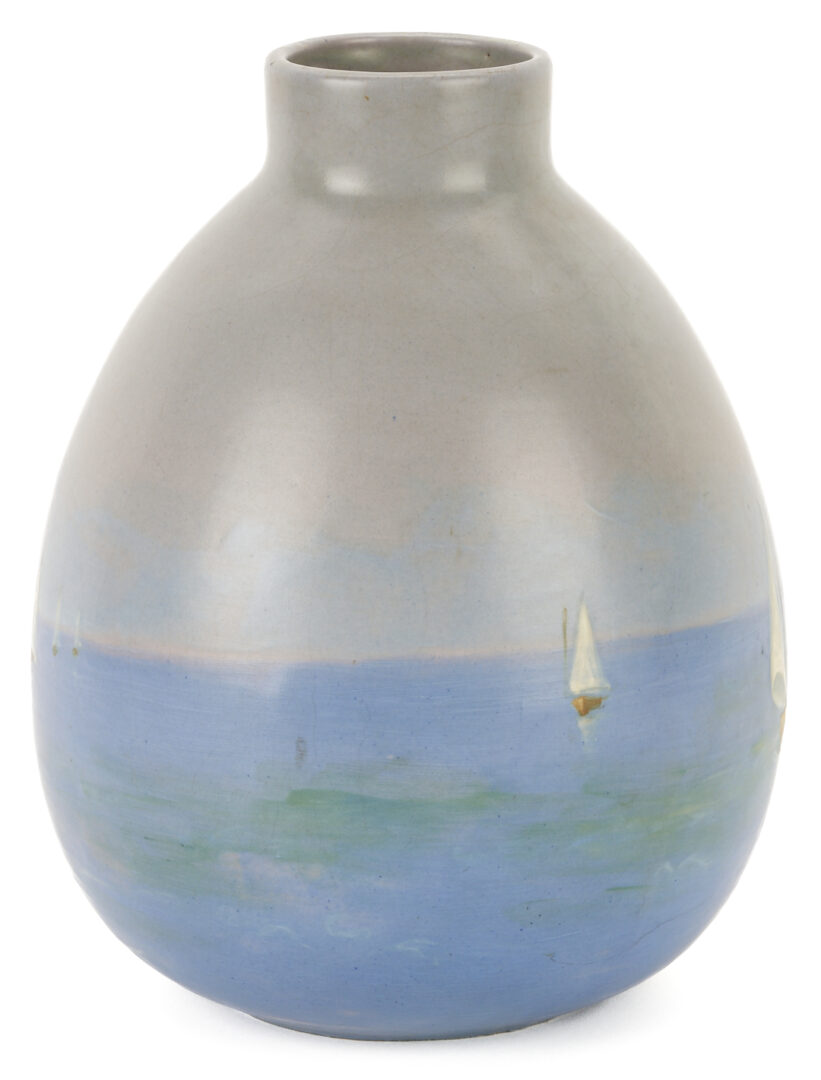 Lot 387: Weller Scenic Art Pottery Vase, Sarah McLaughlin