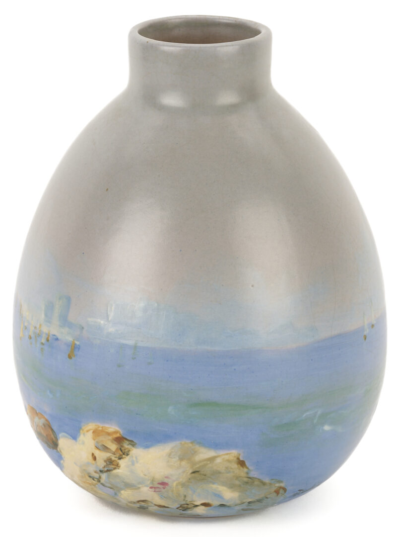Lot 387: Weller Scenic Art Pottery Vase, Sarah McLaughlin