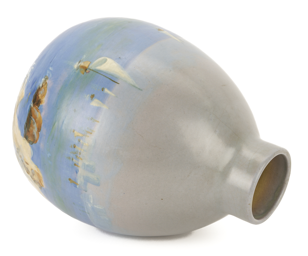 Lot 387: Weller Scenic Art Pottery Vase, Sarah McLaughlin