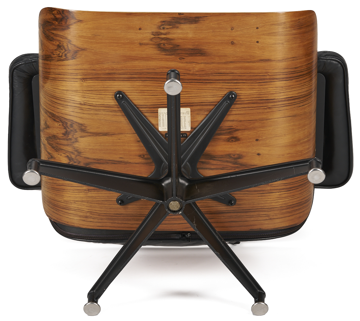 Lot 388: Eames Black Lounge Chair and Ottoman, Herman Miller