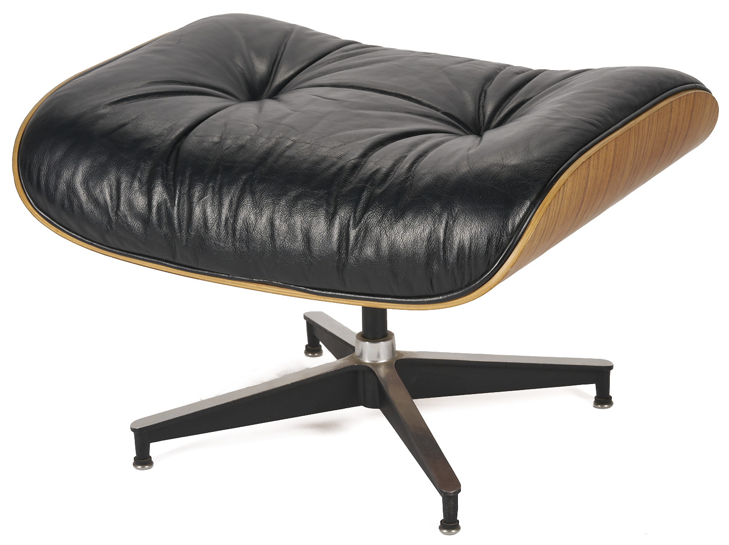 Lot 388: Eames Black Lounge Chair and Ottoman, Herman Miller