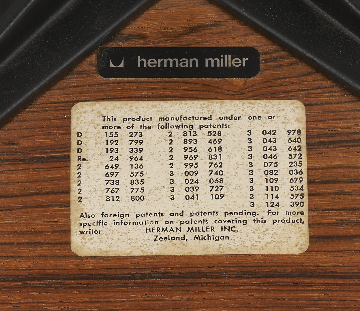 Lot 388: Eames Black Lounge Chair and Ottoman, Herman Miller