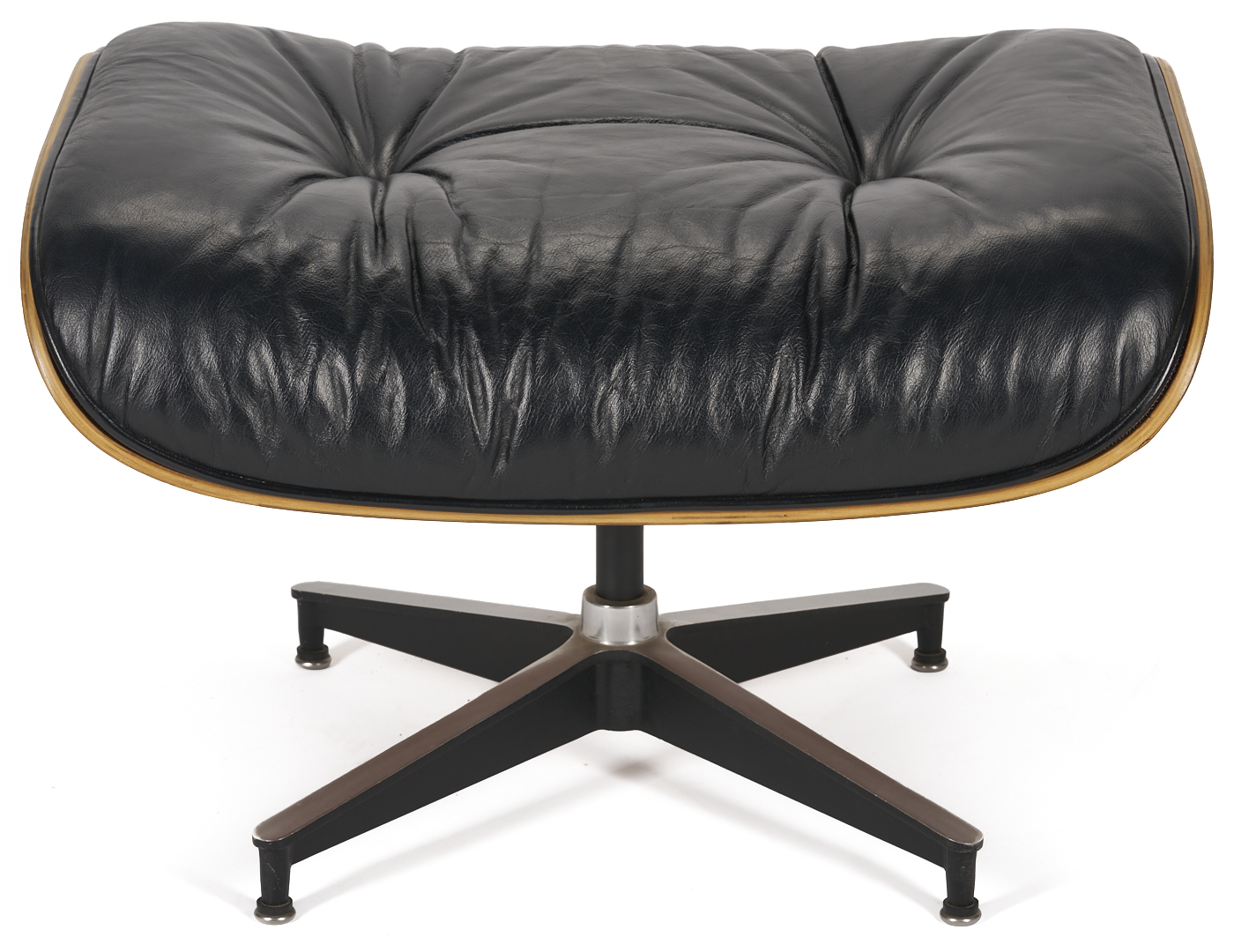 Lot 388: Eames Black Lounge Chair and Ottoman, Herman Miller
