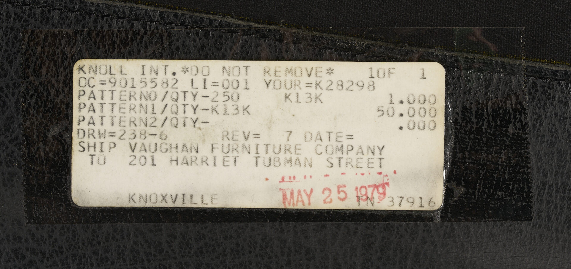 Lot 389: Labeled Knoll Barcelona Chair & Stool, 1 of 3, Mies van der Rohe Design