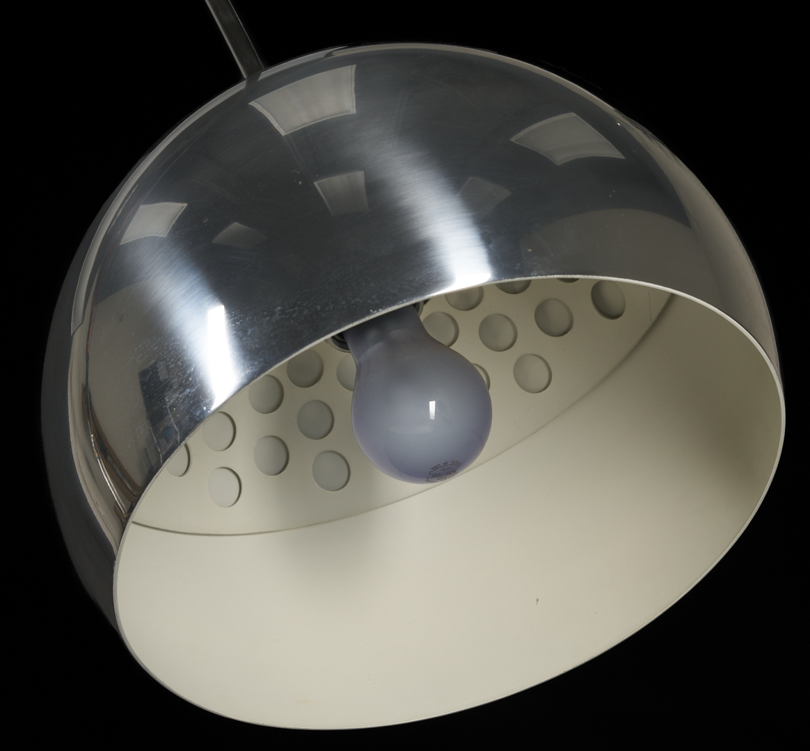 Lot 391: Italian Castiglioni Arco Floor Lamp w/ Marble Base, Mid-Century