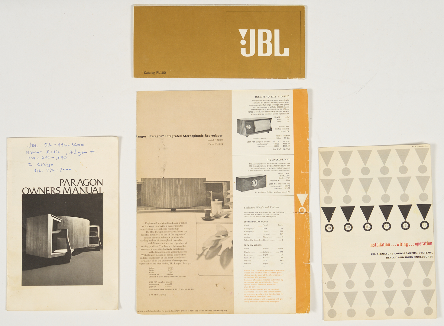 Lot 392: Mid Century JBL Paragon D44000 Speaker Enclosure