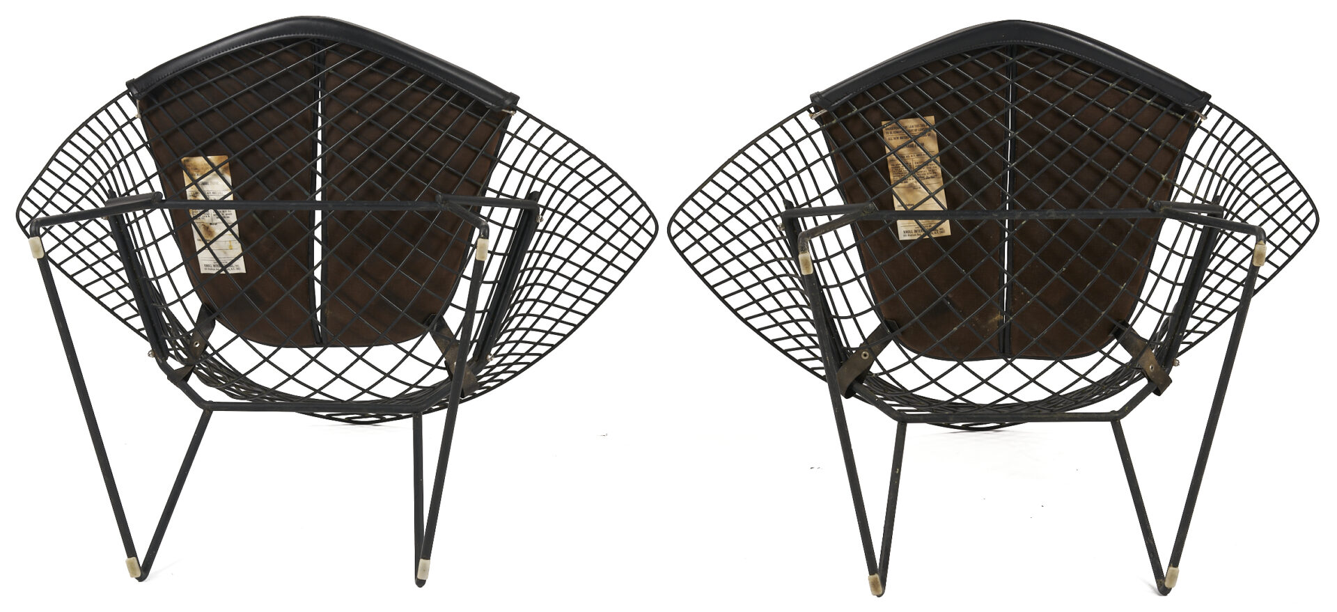 Lot 394: Four Knoll Mid Century Bertoia Diamond Chairs