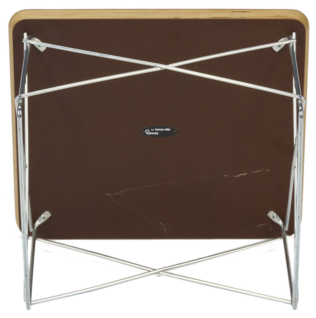 Lot 396: 2 Herman Miller Side Tables, Tray & LTR