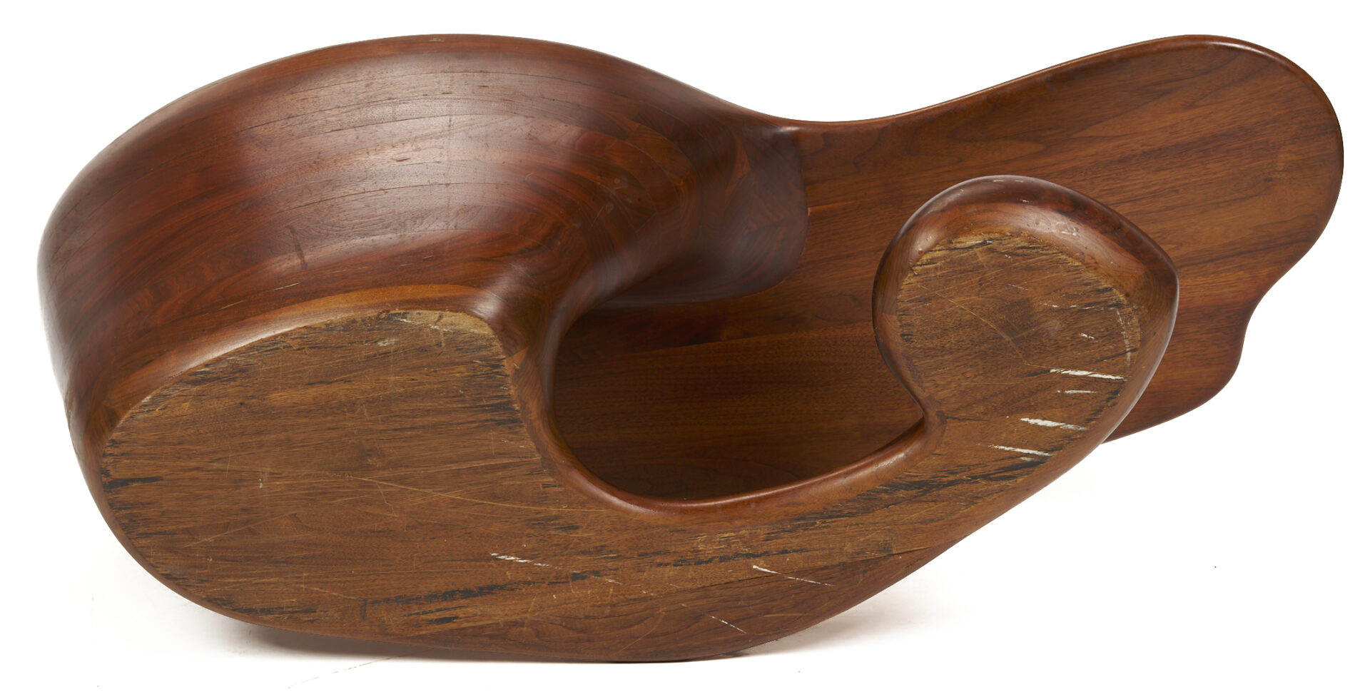 Lot 397: Mid Century Walnut Coffee Table, Style of Robert Worth or Wendell Castle